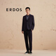ERDOS 无开衩商务休闲职场通勤羊毛混纺西装男西服外套 藏蓝 L 175/96A
