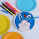 Kindergarten handmade special paper plate white disposable children's art diy painting colorful cake painting 7 inches / diameter 18cm (20 pieces)