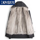 凯撒（KAISER）银蓝水貂内胆派克服男貂皮大衣连帽尼克服整貂皮草风衣干部外套冬 黑色银蓝（袖子加水貂） 180/2XL 适合体重145-160斤