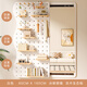 
Shantoulin Village PY hole board wall with mirror solid wood entrance door rack dressing mirror integrated entrance door clothes shipping whole package delivery-Milk Coffee 12035