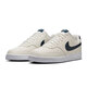 Nike Herrenschuhe 2025 Sommer Neu einfacher Version Air Force One Court Sneakers Weizenfarbe Casual Schuhe HQ4867-101 Segel Weiß/Ortel Deep Sea Blue 44.5