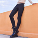 GOELIA black petite pants worn outside fleece knit slimming tight elastic bottoming yoga pants magic pants 1ADC1I010 00B black XS