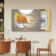Shunjixiangli modern simple electric meter box decorative painting push-pull-free punch-punch living room multimedia electric box hanging painting switch restaurant mural JD12033 bright future 55*45cm (block 45*35) left push-pull black frame
