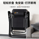 Lunch Breakfast Folding Bed Lunch Break Cabinet Chair Single Folding Chair Nap Cradle Bed Office Lunch Break Cabin Hospital Accompanying Bed [Massage Arm] Cool Wicker Mat-Bold Square Tube