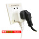 Domestic three-hole to two-hole socket 3-pin to 2-pin power converter plug one-to-two expansion power socket white