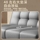 
Qinuo sofa folding dual-purpose sofa bed apartment rental housing economy cat grab leather fabric small sofa dark gray [wear-resistant cat grab leather] three-person seat 1.8m +2 pillow