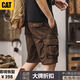 Cutler Nutrition Catlzp Carter haut de gamme mince shorts shorts de travail masculin coton extérieur mid-pantalon américain pantalon de cinq points à la mode CFH3-GS8-695 brun 28 monomoteur