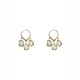 Erqi Xiaoxiang Style Nouvelles boucles d'oreilles Stud Lettres de boucles d'oreilles Perl Face Rond à la mode haut