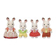 Sylvanian families Japanese version of chocolate rabbit family Playing house girl toy doll set Birthday gifts for children