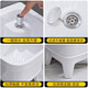 Banmei Mop Pool Basin Sink Ceramic Washing Mop Pool Mop Pool Bathroom Balcony Automatic Drainer Large 34cm Flat Mouth Manual The actual item is not the first picture