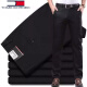 Tommy Shekelly Tommy Tommy Casual Hosen Herren Frühlings- und Sommerdünn-Business-Freizeit-Micro-Boil Gerade atmungsaktive All-Match-Hosen schwarz [9929] 31