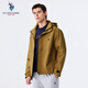 U.S. POLO ASSN. Jacket Men's Autumn Hooded Outdoor Jacket Men's Windproof Waterproof Warm Casual Top