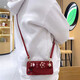 
Muwen OPPO mobile phone case crossbody coin wallet simple women's card bag light luxury soft shell cute neck ins style strawberry fruit wristband silicone red new year style wine red + strawberry fruit wristband + crossbody lanyard OPPO FindX6 exclusive