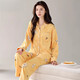 Catman 2025 new pajamas for women in spring and autumn Xinjiang cotton long sleeves trousers autumn women cute casual home 9249 M [Suggested 80-100Jin [Jin equals 0.5 kg]]
