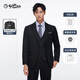 Jinlilai [Maschinenwaschbarer und Nicht-Eiswolle] Frühling und Sommer neuer Anzug Herrener Slim Formal Business Casual Jacke Anzug Black-99 50 a