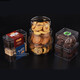 Mr. Rudolf MR transparent cookie box PS hard plastic cookie snack jar food candy nougat snow 303 does not include stickers 60 pieces