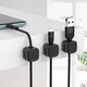 Costin Magnetic Cable Storage Mobile Phone Kabel Ladekabel Fixer Desktop kostenlos löchern-freie Drahtschnalle Selbstkleber Magnetkabelspeicher [schwarze 3 Pakete]