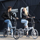 Hito Deutsche Marke 22-Zoll-Klapprad mit Ultra-Licht tragbares Fahrrad für Männer und Frauen Erwachsener Eltern-Kind-Auto-Getriebe-Rennrad [22 Zoll] Integrierte Rad Titanium