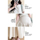 Ranqi Mommy Pregnant Summer Suit Set Two-Piece Cotton Hollow Shirt Top Summer Thin Fashionable and Casual Lazy Style Apricot Top + Khaki Wide Leg Pants [Set] 2XL