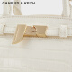 CHARLES/KEITH Fashion Crocodile Pattern Handheld Kelly Bag Women's Bag Birthday Gift CK2-30782470-1 CK2-30782470-1 Milk White Medium Bag

