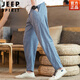 Pantalon en lin jeep spiritueux pantalon masculin pantalon à jambe droite mince à jambe droite pantalon carotte de style chinois coton et lin pantalon harem lâche 4xl