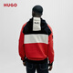 HUGO男士棉质赛车细节连帽卫衣 693-红色 XL