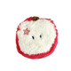 Reinajoy lindo dibujos animados verdes manzana plush billetera de monedas misceláneas paquete de almacenamiento keys paquete rojo auriculares bordados creativos paquete pequeño