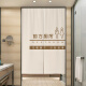 ROBTM bathroom door curtain commercial bathroom blocking curtain cloth curtain punch-free partition curtain toilet special half curtain can be customized simple toilet 22 width 80cm * height 120cm