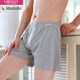 
Modal men's aro pants men's ice silk thin home shorts large size loose pajama pants men's underwear three-quarter boxer shorts outfit [black + dark gray + matcha green] 3 strips M 90-110Jin [Jin equals 0.5 kg]