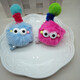 Cute and funny plush fried ugly doll antenna briquette hairpin female hair clip headdress class gift antenna twist clip mixed color