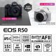 Canon [bis zu 24 Perioden interessant-frei] EOS R50-Mikro-Single-Kamera ist kompakt und tragbar. Vlog -Aufnahme täglicher Rekord. 4K Video. R50 18-45 ausgepackte Maschine + E17 Originalbatterie. Weiß. Paket ein grundlegendes Paket. 64G -Karte + 699 Batteriegeschenkpaket.