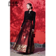 
DanZhuNa (DanZhuNa) red horse-faced skirt full set of 2024 New Year of the Dragon Year New Chinese dress Women's toast clothing Engagement dress Set 2679 Black top + Red horse-faced skirt M