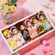 Alte Barbie Dress Up Doll Geschenkbox für Kinder Spielzeug Mädchen Puppen Prinzessin Spiel House 6 Packs 3-8 Geburtstagsgeschenke