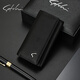 SATCHI/Sha Chi Men's Bags Fashion Leather Multifunctional Key Pack Daily Variety Card Bag Short Ticket Fip [Black] Sha Chi