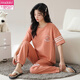 Modal Damen Kurzärärmelte Pyjamas Anzughose Sommer reines Baumwolle Kleidung reines Baumwolle kann im Sommer im Sommer im Sommer im Sommer Sommer Y9721 m getragen werden (Empfohlen 75-95jin [Jin gleich 0,5 kg])