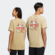 
Adidas neo men's and women's summer new product couple's short-sleeved casual breathable and comfortable round neck T-shirt HC9742 brown/same style 2XL