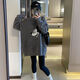 Direction simple Dongguan Dalang Pullage de style lazy de longueur lâche pour les femmes 2024 Hiver Nouvel Version coréenne Pilor d'épaississement de Donald Donald Donald Y9855 S