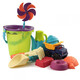 Bile (B.) Bile toys baby mini plays sand bucket plays water beach sand truck toy shovel windmill set Large sand truck blue BX1429
