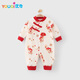 Youqi baby clothes one-piece newborn full moon during the daytime baby one year old spring and autumn pure cotton clothes out
