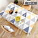 Bo Ling Lu high-end tablecloth PVC waterproof, oil-proof, anti-scalding, no-wash dining table, coffee table, Nordic ins rectangular square table mat, Back to Time-Ya Gray, upgraded 3.0 encryption-proof 1 140*220cm 8-person dining table