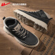 Warrior Shoes Official Men's Shoes Martin Boots Men's Spring and Summer High Top Shoes New Light Casual Shoes Light Sports Sports Men Black 40