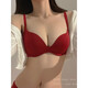 
Modal's year of zodiac underwear for women red wedding bride small breasts gathered with no traces and no steel ring mesh bra 2023 new style red mesh version 9920 (single piece) 34/75AB (through cup)