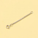 GUIG boutique necklace extension chain 18k gold chain 925 silver diy accessories material Chopard hand extension white gold 6cm (single price)
