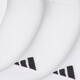 阿迪达斯（adidas）男袜女袜2024冬季新款舒适休闲透气运动袜JN4866 白色|JN4867 S