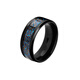 Man Sheng Dragon Pattern Ring Men's New Trendy Brand Versatile High-end Personalized Design Black Titanium Steel Ring Men's Ring Blue Default No. 9, Other Sizes Remarks