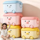 Pastoral Flower House New Year Decoration Children's Toy Storage Box Frame Building Block Storage Box Home Baby Storage Box Large Capacity Clothes Large - Blue Bear + Pink Piggy 2 Pack