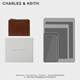 Charles/Keith Textur Solid Color Bag Damenbeutel Multi-Card Short Wallet Damen Geburtstagsgeschenke CK6-10680907 Schokoladenschokolade xxs xxs