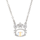 Tongrubi 2023 exclusive necklace for twelve zodiac signs to send girlfriend's temperament diamond-inlaid hollow moonstone pendant clavicle chain gift Aries K-1478