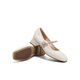 Belle buckle fashion Mary Jane shoes for women 25 spring new genuine leather fashion elegant shoes D4A1DAQ5 beige 37