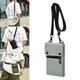 Neues Speicher Multifunktionales Mobiltelefon wasserdichtes Mini Tragbares Zertifikat Männer und Frauen reisen One-Shoulder Pass Bag Outdoor Outdoor Schwarz